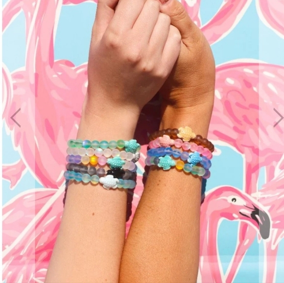 Simply Southern Onyx Marble Turtle Tracker Bracelet, w/Black Turtle NWT - Picture 5 of 6